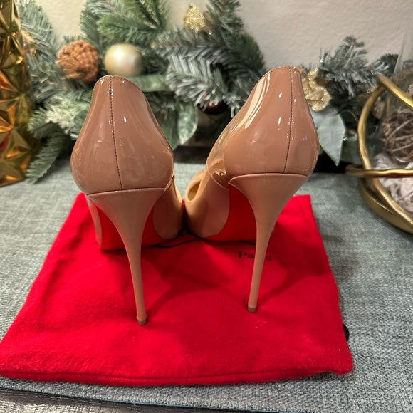 Christian Louboutin So Kate Patent Pointed-Toe Red Sole Pump SIZE 37/7 - Picture 6 of 16